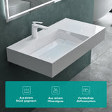 glasvilla Lavabo da Appoggio Lavandino Bagno Sospeso da Marmo Fuso Col12