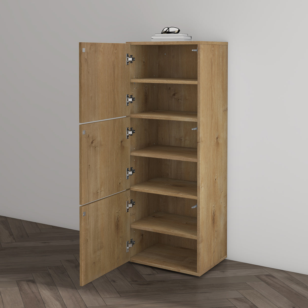 glasvilla Scarpiera Portascarpe 45x36x120cm, Porta Scarpe Armadio Scaffale Portascarpe 3 Ante per Ingresso Soggiorno, Camera da Letto Schuhschrank02