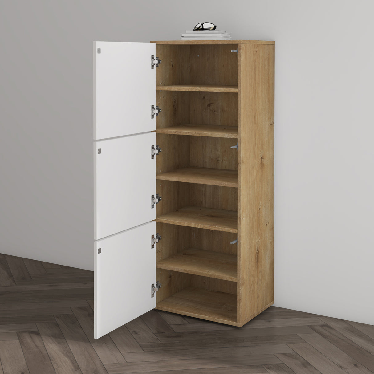 glasvilla Scarpiera Portascarpe 45x36x120cm, Porta Scarpe Armadio Scaffale Portascarpe 3 Ante per Ingresso Soggiorno, Camera da Letto Schuhschrank02