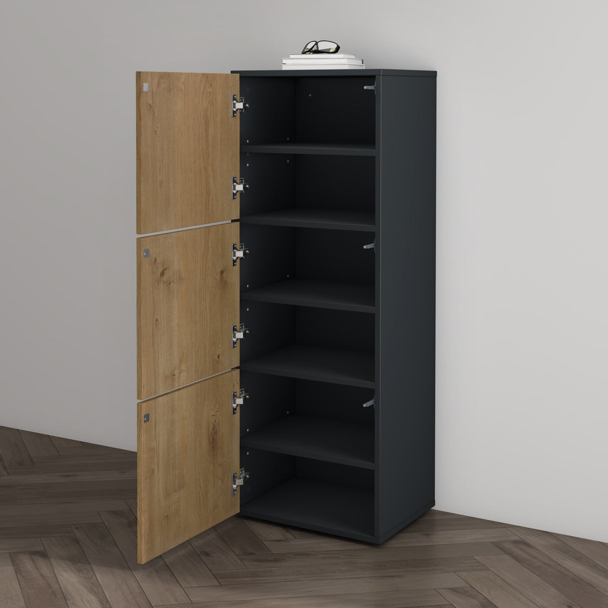 glasvilla Scarpiera Portascarpe 45x36x120cm, Porta Scarpe Armadio Scaffale Portascarpe 3 Ante per Ingresso Soggiorno, Camera da Letto Schuhschrank02