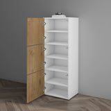 glasvilla Scarpiera Portascarpe 45x36x120cm, Porta Scarpe Armadio Scaffale Portascarpe 3 Ante per Ingresso Soggiorno, Camera da Letto Schuhschrank02