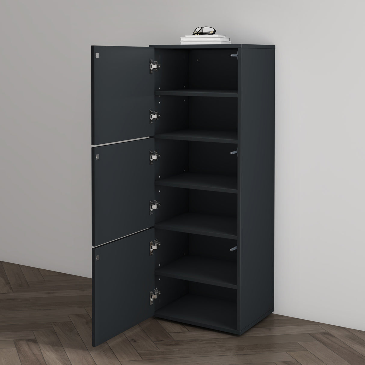 glasvilla Scarpiera Portascarpe 45x36x120cm, Porta Scarpe Armadio Scaffale Portascarpe 3 Ante per Ingresso Soggiorno, Camera da Letto Schuhschrank02