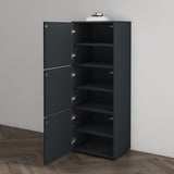 glasvilla Scarpiera Portascarpe 45x36x120cm, Porta Scarpe Armadio Scaffale Portascarpe 3 Ante per Ingresso Soggiorno, Camera da Letto Schuhschrank02