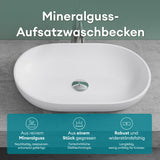 glasvilla Lavabo da Appoggio da Marmo Fuso Lavandino Bagno da Appoggio Colossum808