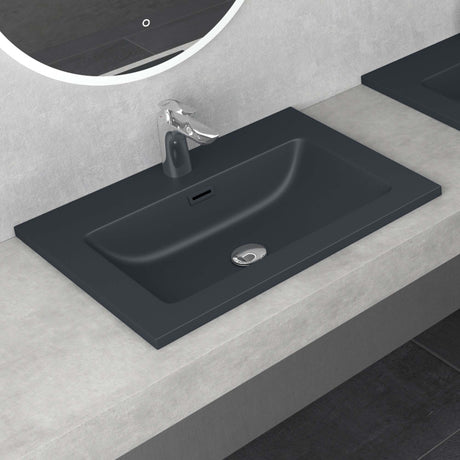 glasvilla Lavabo da Incasso da Minerale Fuso Lavabo Sottopiano Lavandino Bagno Col02