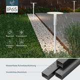 glasvilla luce da esterno ⌀300xH804mm IP65 luce da percorso esterna | Lampada da terra per giardino, lampada da giardino 3000K | Lampada da terra per esterni 6W StellaeLights 
