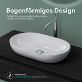 glasvilla Lavabo da Appoggio da Marmo Fuso Lavandino Bagno da Appoggio Colossum808