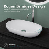glasvilla Lavabo da Appoggio da Marmo Fuso Lavandino Bagno da Appoggio Colossum808