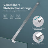 glasvilla Paroi de Douche Pare-Douche Douche à l’Italienne Verre de Sécurité ESG 10mm Verre NANO Bremen2K
