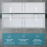 Lavabo Glasvilla Col6028 – Mineralguss con orificio para grifo, diseño y funcionalidad superior