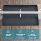 Lavabo Glasvilla Col6028 – Mineralguss con orificio para grifo, diseño y funcionalidad superior