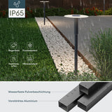 glasvilla luce da esterno ⌀300xH804mm IP65 luce da percorso esterna | Lampada da terra per giardino, lampada da giardino 3000K | Lampada da terra per esterni 6W StellaeLights 