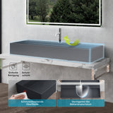 Lavabo Glasvilla Col6028 – Mineralguss con orificio para grifo, diseño y funcionalidad superior