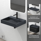 Lavabo Glasvilla Col19 Mineralguss moderno con válvula incluida