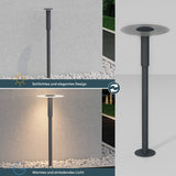 glasvilla Lampione da Giardino ⌀300xH804mm IP65 Luminoso da Giardino 3000K| Lampada da Terra per Esterni 6W Paletti Esterni per Giardini, Parchi, Aree Residenziali e Ingressi StellaeLights