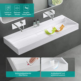 Lavabo Glasvilla Col19 Mineralguss moderno con válvula incluida