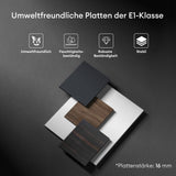 glasvilla Mobile Bagno Sospeso 120cm Mobiletto da Bagno con Lavabo da Marmo Fuso, Deep
