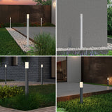 glasvilla Außenleuchte IP65 Wegeleuchte Außen | Pollerleuchte für Garten, 3000K Stehlampe Gartenlampe | Außenlampe Standleuchte 3W Deus Lumina