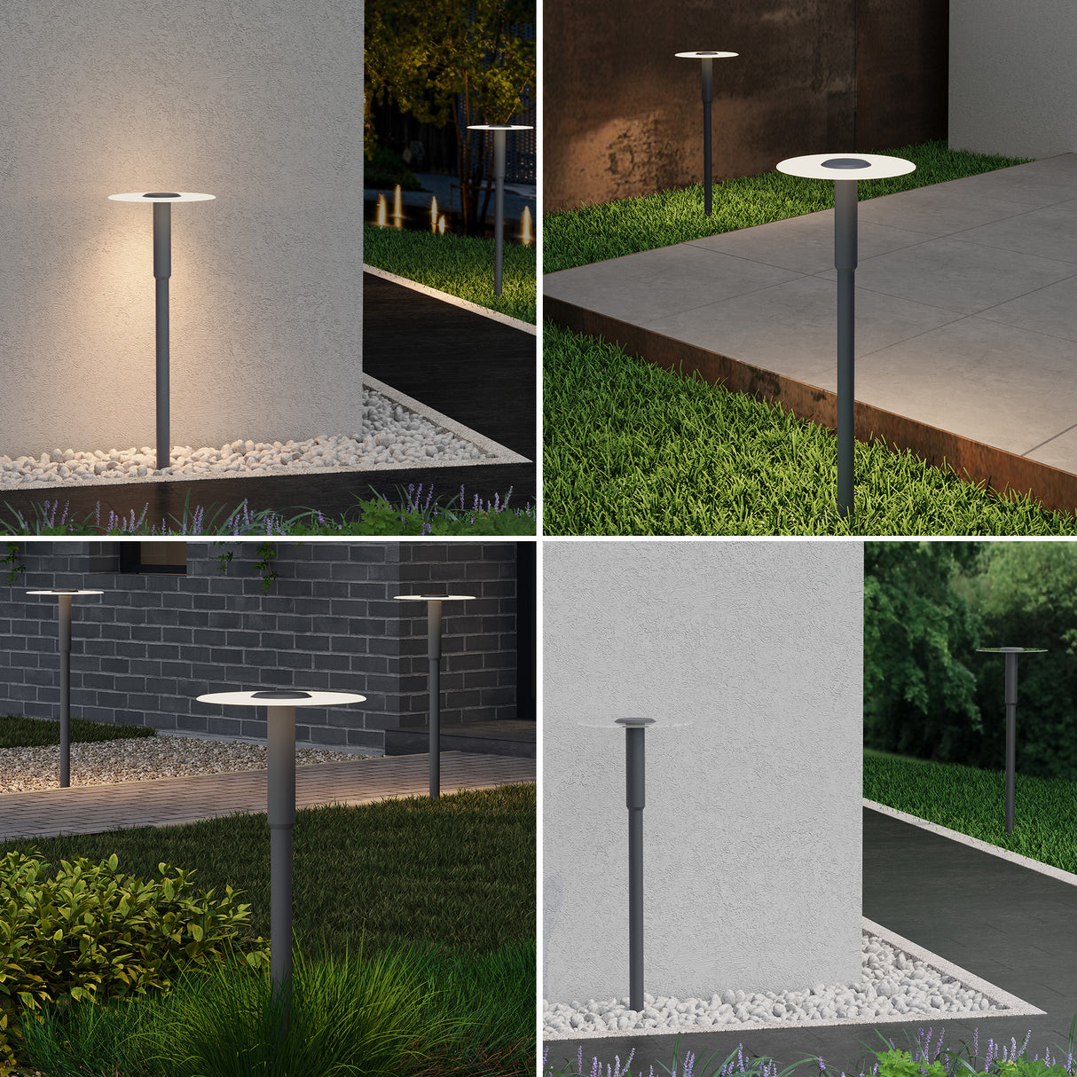 glasvilla luce da esterno ⌀300xH804mm IP65 luce da percorso esterna | Lampada da terra per giardino, lampada da giardino 3000K | Lampada da terra per esterni 6W StellaeLights 