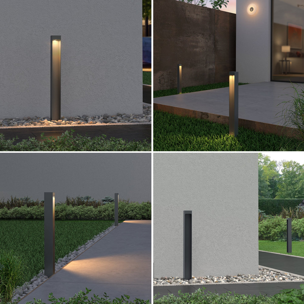 glasvilla Außenleuchte IP65 Wegeleuchte Außen | Außenpollerleuchte für Garten, 3000K Stehlampe Gartenlampe | Außenlampe Standleuchte 5W BaldersLights
