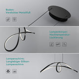 glasvilla Pendelleuchte LED Hängelampe Verstellbares Kabel Hängeleuchte für Esszimmer Wohnzimmer Schlafzimmer