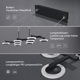 glasvilla Lampadario a Sospensione con Cavo Regolabile Lampada da Soffitto a Sospensione LED Dimmerabile con Telecomando per Sala da Pranzo, Camera da Letto e Soggiorno