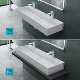 Lavabo Glasvilla Col6028 – Mineralguss con orificio para grifo, diseño y funcionalidad superior