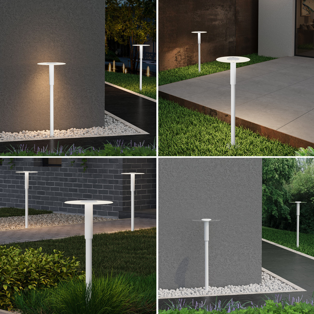 glasvilla luce da esterno ⌀300xH804mm IP65 luce da percorso esterna | Lampada da terra per giardino, lampada da giardino 3000K | Lampada da terra per esterni 6W StellaeLights 