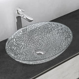 lavabo Glasvilla en verre, vasque à poser, lavabo ovale