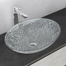 lavabo Glasvilla en verre, vasque à poser, lavabo ovale