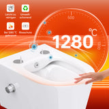 glasvilla Sanitari Bagno Sospeso in Ceramica Sanitari Bagno con Soft Close WC Sospeso Montaggio a Parete