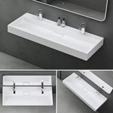 Lavabo Glasvilla Col19 Mineralguss moderno con válvula incluida