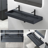 Lavabo Glasvilla Col19 Mineralguss moderno con válvula incluida