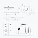 glasvilla Waschbecken Hängewaschtisch Aufsatzwaschschale aus Mineralguss Col810