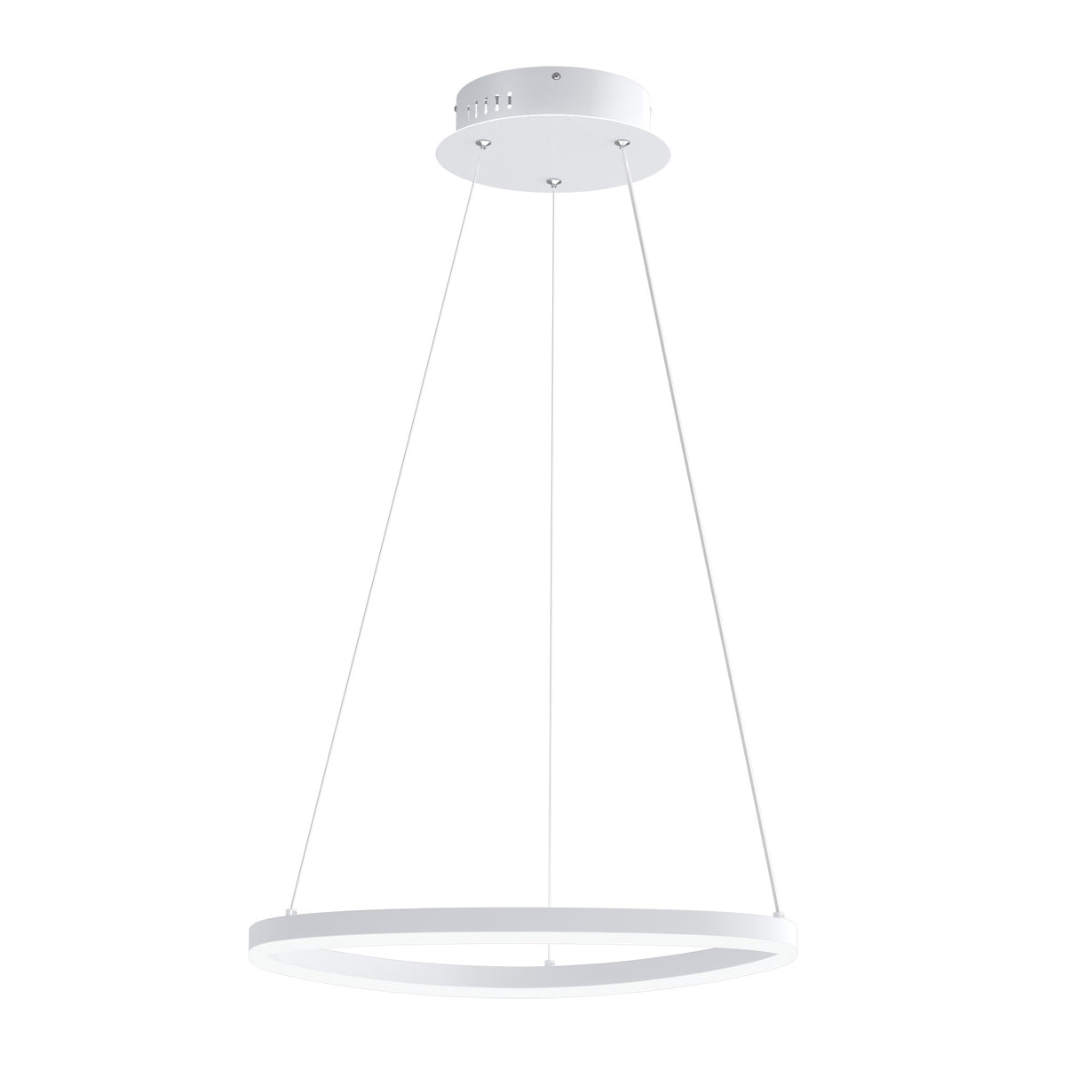 glasvilla Lampadario a Sospensione 16W, 50CM, Lampada da Soffitto a Sospensione 3000K/4000K/6000K con Cavo Regolabile per Camera da Letto e Soggiorno