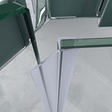 glasvilla Box Doccia Angolare Cabina Bagno in Vetro 8 mm Cabina Doccia Pentagonale in Vetro di Scurezza ESG con Piatto Doccia Ravenna08