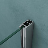 glasvilla Box Doccia Angolare Cabina Bagno in Vetro 8 mm Cabina Doccia Pentagonale in Vetro di Scurezza ESG con Piatto Doccia Ravenna08