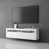 glasvilla Mobile TV per Televisore 160x40x46cm Armadietto per TV con 2 Ante Armadietto Basso Soft-close per Soggiorno, Sala da Pranzo, Camera da Letto Fernsehschrank01