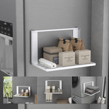 glasvolla Mensola Pieghevole per Lavatrice 41x25cm, Mensola Magnetica Lavatrice in Acciaio al Carbonio, Mensola da Parete Multifunzionale per Bagno e Cucina Folda-01