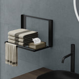 glasvolla Mensola Pieghevole per Lavatrice 41x25cm, Mensola Magnetica Lavatrice in Acciaio al Carbonio, Mensola da Parete Multifunzionale per Bagno e Cucina Folda-01