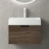 glasvilla Mobile Bagno Sospeso, Mobile da Bagno con Cassetto a Chiusura Soft-Close Include Lavabo, Lonato