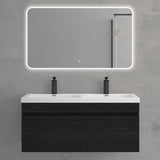 glasvilla Mobile Bagno Sospeso Mobili da Bagno con Lavabo da Marmo fuso, Botanica