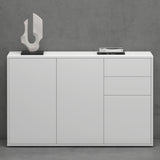 glasvilla Mobile Contenitore con 2 Ante e 2 Cassetti Mobiletto Bagno per Soggiorno, Sala da Pranzo, Camera da Letto Schrank05