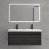 glasvilla Mobile Bagno Sospeso Mobili da Bagno con Lavabo da Marmo fuso, Botanica