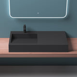 glasvilla Lavabo da Appoggio da Marmo Fuso Lavabo Bagno Sospeso Lavandino Bagno Rettangolare Col11