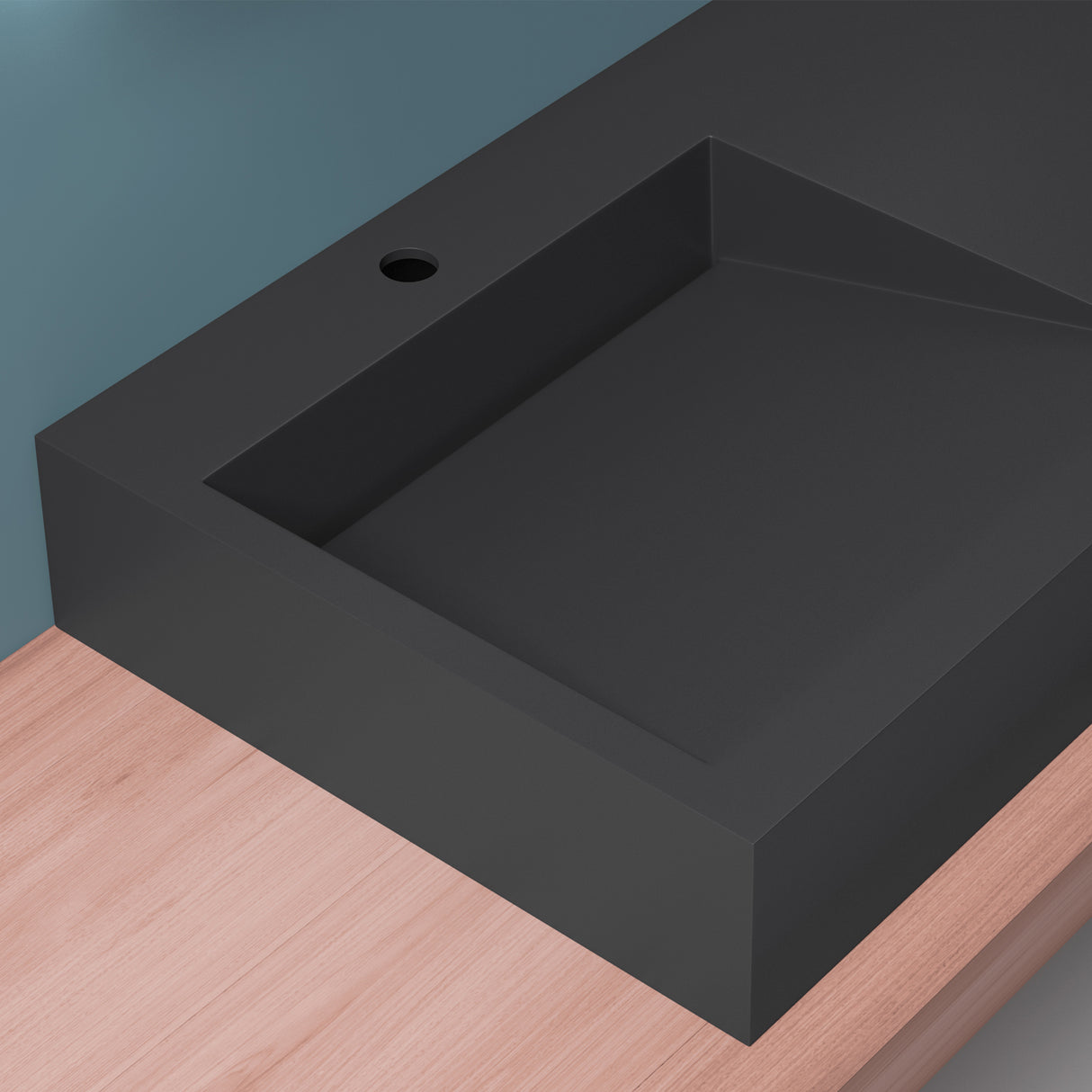 glasvilla Lavabo da Appoggio da Marmo Fuso Lavabo Bagno Sospeso Lavandino Bagno Rettangolare Col11
