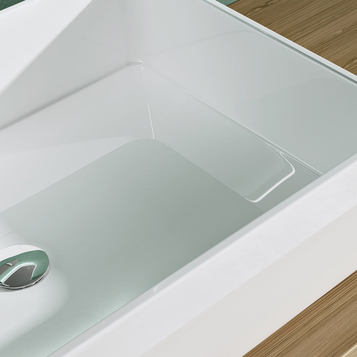 glasvilla Lavabo da Appoggio da Marmo Fuso Lavandino Bagno senza Foro per Rubinetto Col102