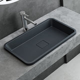 glasvilla Lavabo da Incasso da Marmo Fuso Lavandino Bagno da Appoggio con Coperchio di Scarico Col104