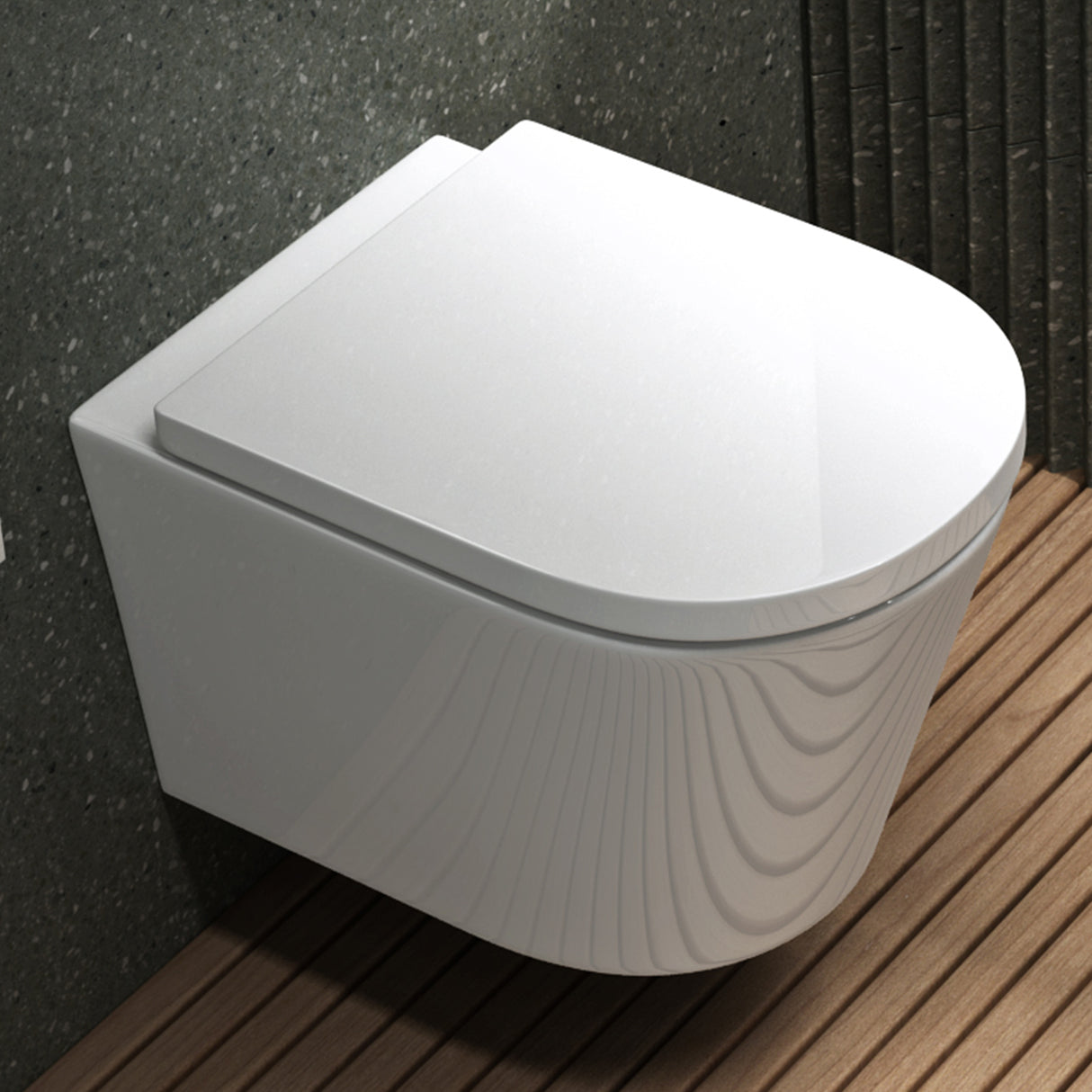 glasvilla Sanitari Bagno Sospeso in Ceramica Sanitari Bagno con Soft Close WC Sospeso Montaggio a Parete