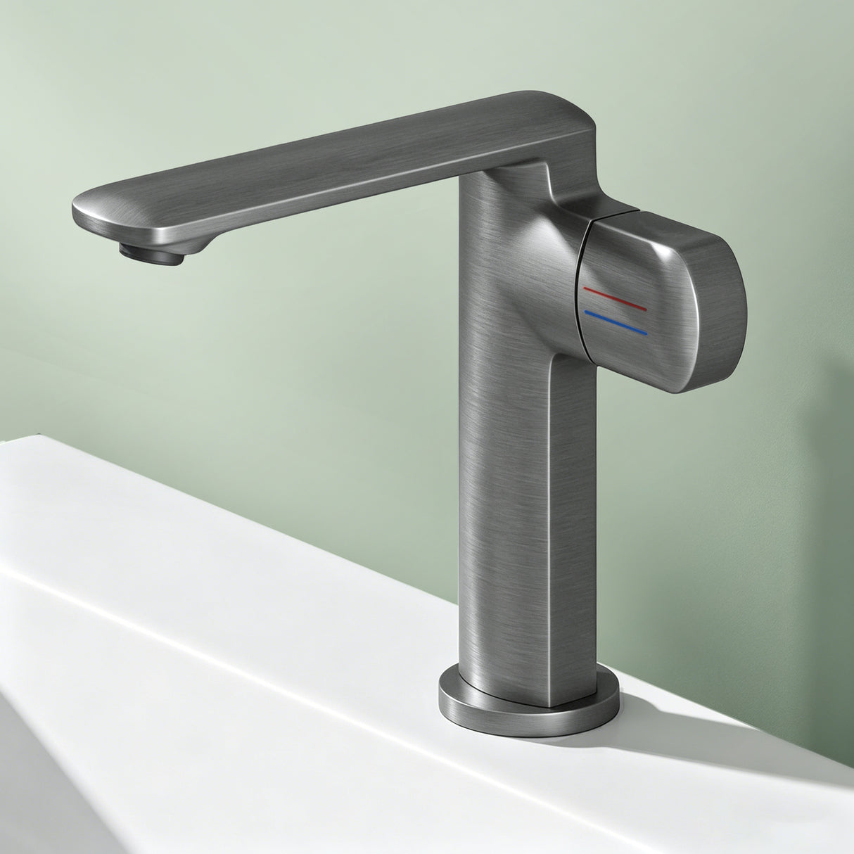 Glasvilla Grifería Monomando para Lavabo | Diseño Moderno | Latón de Alta Calidad | Instalación DIN